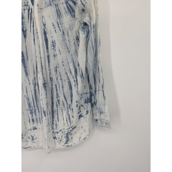 Cloth & Stone Tie Dye Button Down Anthropologie Batik Shirt size medium womens - Picture 5 of 5